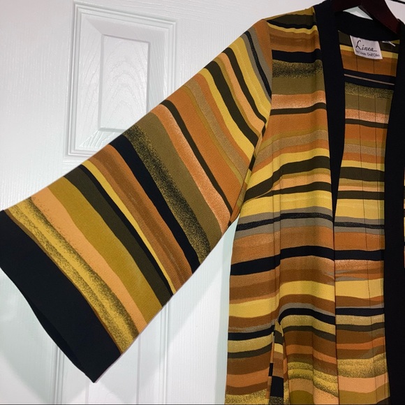 Linea by Louis Dell'Olio Printed Woven Cardigan Size Small A351112 - Picture 13 of 15